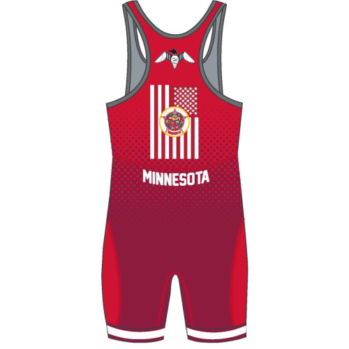 MN/USA Wrestling Team Red Nike Singlet 2021